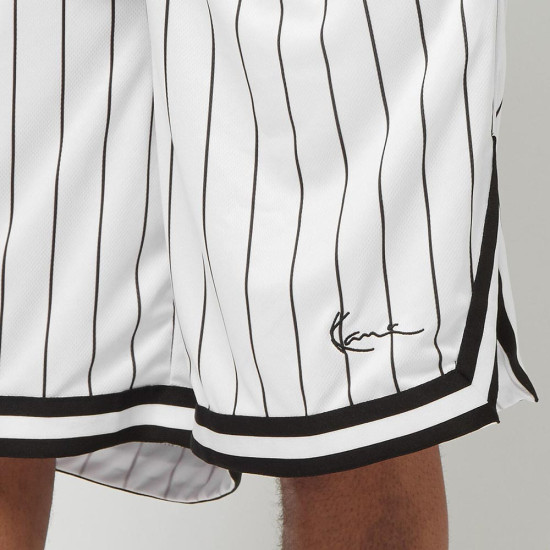 Karl Kani Ανδρικό σορτς Small Signature Pinstripe Mesh Shorts